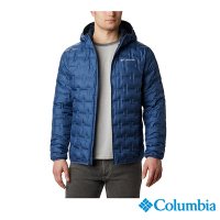 Columbia 哥倫比亞 男款 - Omni-Heat 保暖蓄熱保暖650FP羽絨連帽外套-墨藍 UWE09540IB / FW22