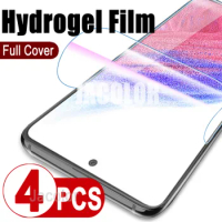 4pcs Hydrogel Film For Samsung Galaxy A53 A52s A51 A52 4G 5G Sumsung A 53 52 51 4 5 G Gel Screen Protector Not Glass 600D Curved