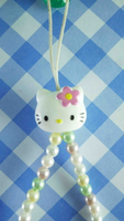 【震撼精品百貨】Hello Kitty 凱蒂貓 限定版手機吊鍊-珠珠粉 震撼日式精品百貨