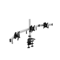 360 rotate clamp base 10"-24" 8kg 100x100 aluminum three lcd monitor arms desk mount holder monitor stand screen bracket