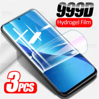 For Xiaomi 12 Lite Hydrogel Film 3Pcs 999D Curved Screen Protector Xiamio Mi 12 Light 12Lite 5G Soft Protective Films Not Glass