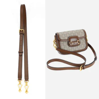 For GUCCI 1955 Adjustable shoulder strap saddle bag replacement head cowhide accessories crossbody strap extension diy