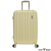 (福利品出清)24吋歐爾森ABS行李箱/拉鍊箱-奶茶色