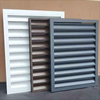 定制鋁合金加厚百葉窗通風口外墻防雨裝飾排氣口空調外機罩檢修口