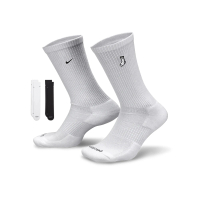 NIKE 耐吉 Everyday Plus 黑白色 兩入組 中筒 刺繡 運動 襪子 FB5709-901