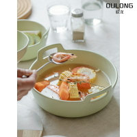 日式餐具雙耳碗湯碗大號ins風面碗復古陶瓷家用好看沙拉碗水果碗