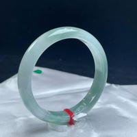 緬甸手鐲晴底翡翠手鐲種老水潤質地細膩乾淨清爽東方韻味漂亮大氣