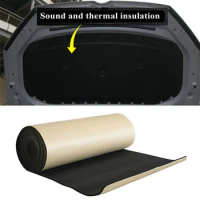 200*50cm 3/6/10mm Car Sound Mat Proofing Deadener Heat Noise Insulation Deadening Mat Hood Closed Cell Foam Accessories