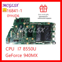Laptop Motherboard With CPUS I7-8550U With GPU 940M FOR Dell Inspiron 15 7570 FOR 16841-1 H7TJX Used