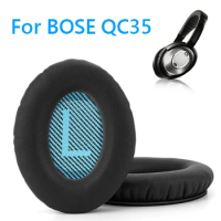 Replacement Ear Pads Protein Leather and Memory Foam Headphone Ear Covers for Bose Headphones for Bose QuietComfort QC35