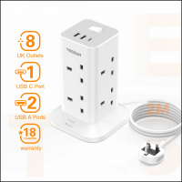 (Hot) Multiplug Tower Extension Plug with Desk Clamp | Soket Menara Pelbagai Plug Heavy Duty | Power