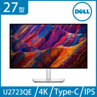 (快速到貨)DELL U2723QE-4Y 27型 4K IPS 美型螢幕 (Type-C/HDR 400)*