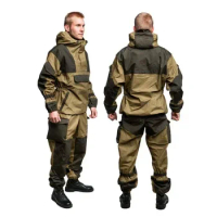 Setelan seragam Gorka-4 Rusia, pakaian tempur militer kamuflase taktis, baju berburu, Set seragam latihan tentara