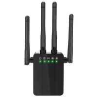 1200Mbps WIFI Repeater Signal Amplifier 5GHz 2.4GHz Dual-Band Extender Wireless AP Repeater,EU Plug