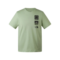 【The North Face】TNF 短袖上衣 休閒 U MFO S/S 1966 GRAPHIC TEE - AP 男女 綠(NF0A8AUYI0G)