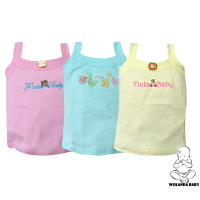 Baju kaos tangtop anak kaus dalam singlet catton finka warna muda SNI