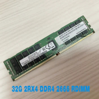 1PCS For IBM RAM SR850 SR860 SR950 SD330 SR590 SR570 ST550 SR630 SR650 01DE974 7X77A01304 32G 2RX4 DDR4 2666 RDIMM Server Memory