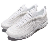 【毒】NIKE Air Max 97 氣墊避震 慢跑運動鞋 男鞋 全白 921826-101【領券折222｜Cube卡+APP下單最高10%回饋】