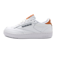 Reebok Club C 85 白橘 皮革 低筒 休閒 小白鞋 男女款 B5045 (100074170)