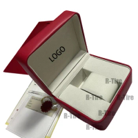 Red Watch Box Custom Logo Watch Case for Omega Watches Top only Brand Watch Storage Boxes Case Box Display Boxes