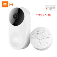 Xiaomi Smart Video Doorbell D1 Visual Intercom AI Face Detection HD Night Vision Wireless Home Security Camera Work Mijia App