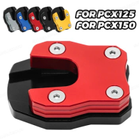 Motorcycle Accessories Kickstand Sidestand Stand Extension Enlarger Pad For HONDA PCX125 PCX 125 PCX150 PCX 150 2018 2019