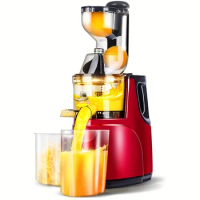 Masticating Juicer Cold Press Juice Extractor Nama Orange Apples Orange Citrus Machine With Wide Chute