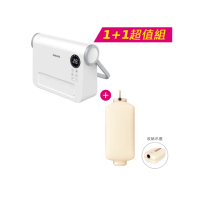 【Philips 飛利浦】1+1超值組-壁掛陶磁電暖器+折疊光觸媒雙重除菌烘衣機(AHR3124FX+HLE900)