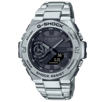【CASIO 卡西歐】G-STEEL系列 藍芽連線 X 太陽能電力 多功能腕錶 禮物推薦 畢業禮物(GST-B500D-1A1)