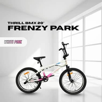 SEPEDA BMX THRILL FRENZY PARK SEPEDA FREESTYLE ANAK REMAJA DEWASA 20 INCH WHITE PINK