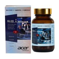 【宏碁健康】科技人複方魚油膠囊60顆/瓶(珍貴複方番紅花萃取.葉黃素.70%高濃度DHA魚油)