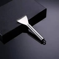 OEM SK-C1567 Pengupas Sisik Ikan Stainless Steel Pegangan Ergonominis Anti Slip / Fish Scale Skin Re