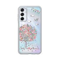 【apbs】Samsung Galaxy系列 防震雙料水晶彩鑽手機殼(相愛)