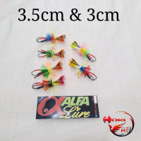 Umpan pancing jump frog jaws alfa lure / umpan bc jf 3cm 3.5cm