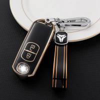 เคสกุญแจสำหรับ Mazda เคส TPU สำหรับ Mazda2 3 6 CX-3 5 9 รีโมทคอนโทรลแบบไม่ใช้กุญแจ MX-5 BT-50 Biante