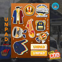 [COD] Stiker Unpad 10pcs Pack Murah Lucu - Stiker Kampus Universitas Padjadjaran