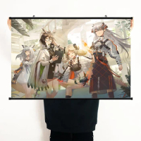 NEW Anime Arknights Ptilopsis Olivia Silence Saria Cosplay 3D Printed Poster Wall Scroll Decor Wall Living Room Collectible Art