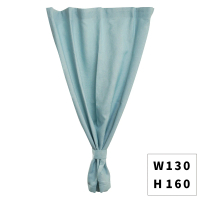 麻紋遮光窗簾-淺天藍 130x160CM