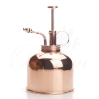 Retro Pure Gold Copper Watering Pot Succulent Small Fine Water Spray Bottle Gardening Supplies