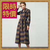 毛呢外套羊毛大衣-保暖長版女風衣62v42【韓國進口】【米蘭精品】