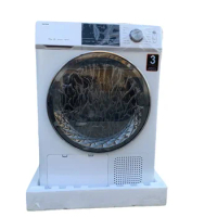 English version of 10kg drum washing and drying integrated washing machine 1000W fully automatic LED digital screen display
