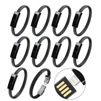 10 Pcs Usb Portable Bracelet Date Line Quick Charger cable Just for Apple Phone 7 For Iphone 8 For Iphone XS Plus