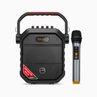 SHIDU 40 Watts Portable Bluetooth Karaoke Player System UHF Wireless Rechargeable Mini Karaoke Speaker