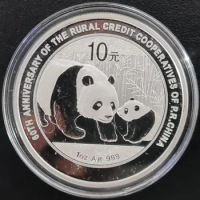 2011 China China Rural Credit Union 60th 1oz Silver Panda Coin
