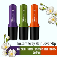 Color Touch-Up Hair Pen, Disposable Dye Comb, Hair Stick, Covers Gray Hair, Sweat-Proof and Makeup-F