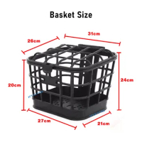 SEALUP Electric Scooter Rear Basket Storage Basket Basket Scooter Accessories
