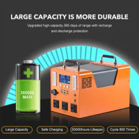 Portable Power Station 110V 240V Solar Generator Battery Emergency Lighting Portable Charging station camping Power Station