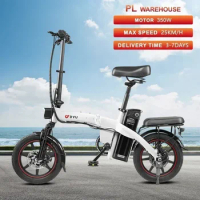 DYU A5 Folding Electric Bike 350W Motor 48V7.5AH Removable Battery City Ebike Adult 14-inch Tire Aluminum Alloy Electric Bicycle