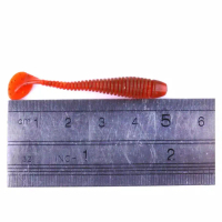 Lure Soft Worm 5cm/1gr Isi 10 Umpan Pancing Ikan Soft Lure Bentuk Cacing/Ulat Soft Locust Fishing Lu
