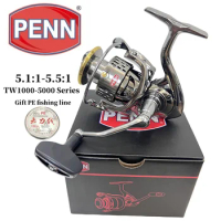 PENN High-Speed Fishing Reel with 5.5:1 Gear Ratio and 25KG Max Drag for Efficient Fishing